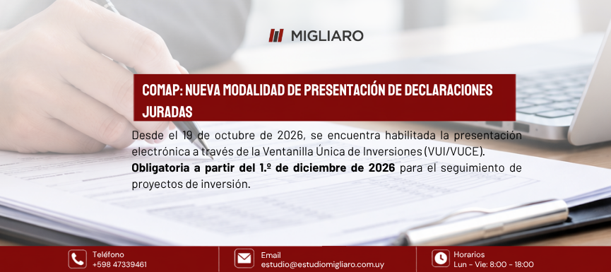 COMAP: Nueva modalidad de presentación de declaraciones juradas